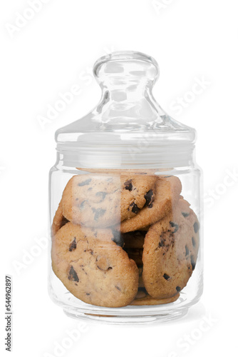 Photography Jar of chocolate chip cookies