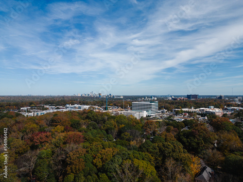 Aerial of Atlanta Skyline in Autumn  © Danielle