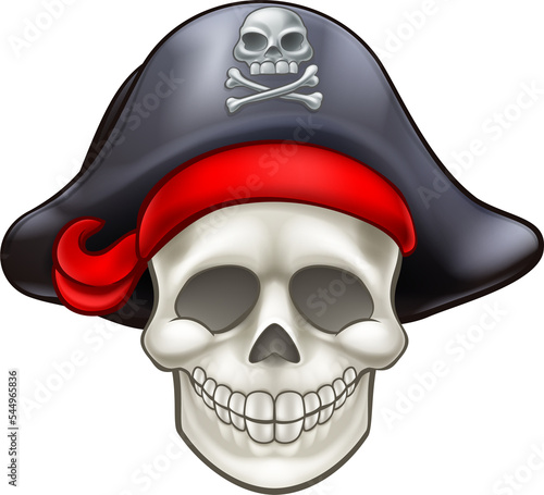 Skull Pirate Cartoon