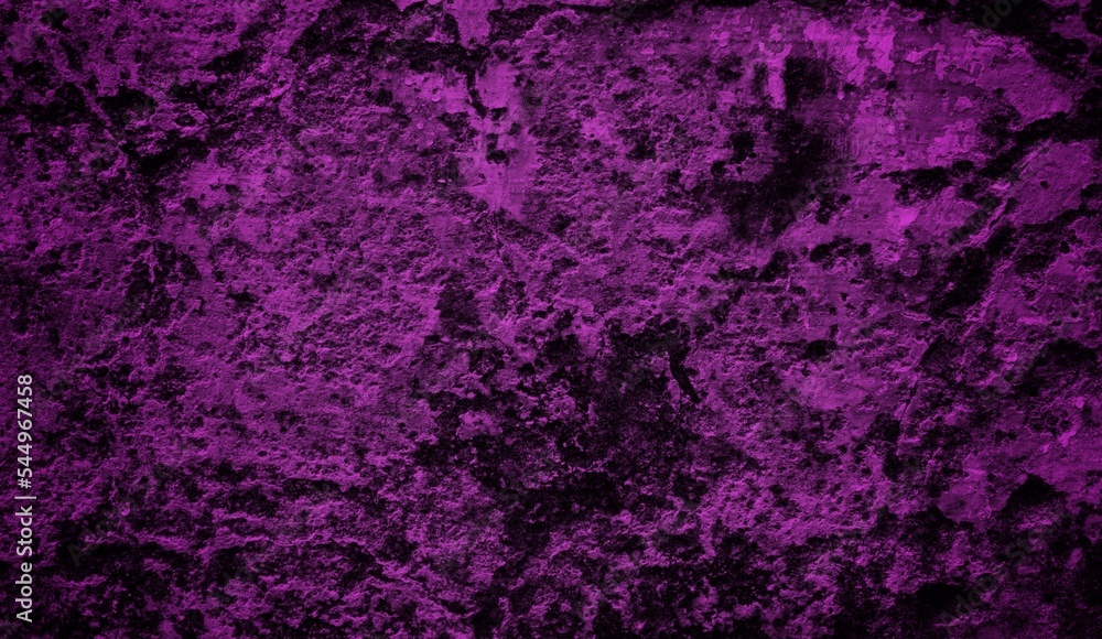 purple old wall background, chipped wall surface in the form of cracked art, old wall is stained and mossy