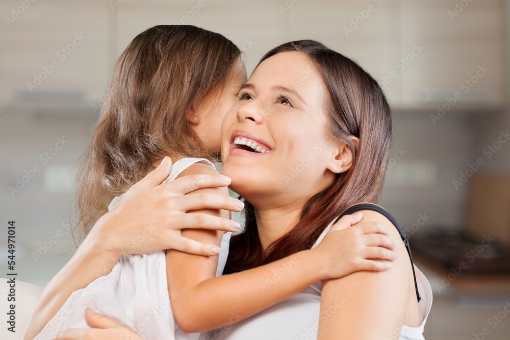 Family concept, young mother with happy child Family concept, young mother with happy child