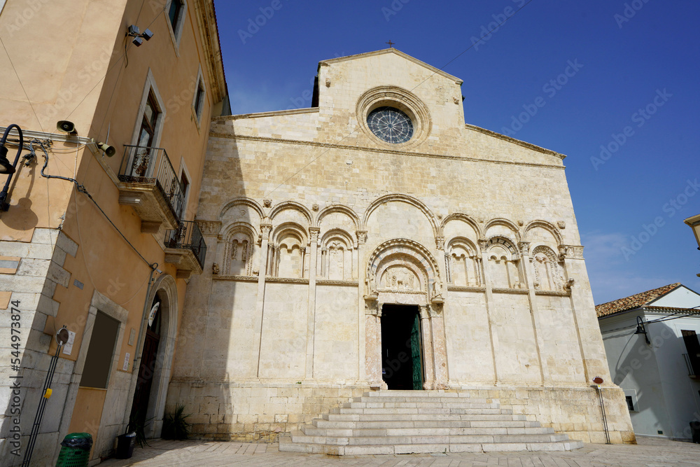 Facade of Termoli Cathedral, Molise, Italy