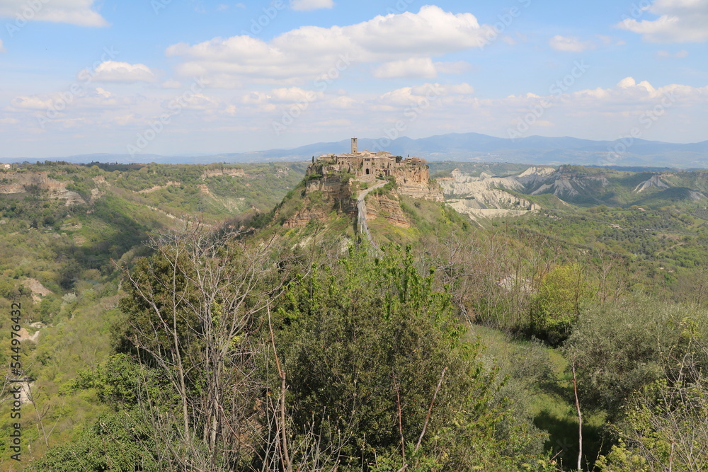 Fototapeta premium Landscape around Civita di Bagnoregio, Italy