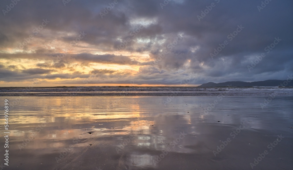 Raumati Beach sunset, New Zealand