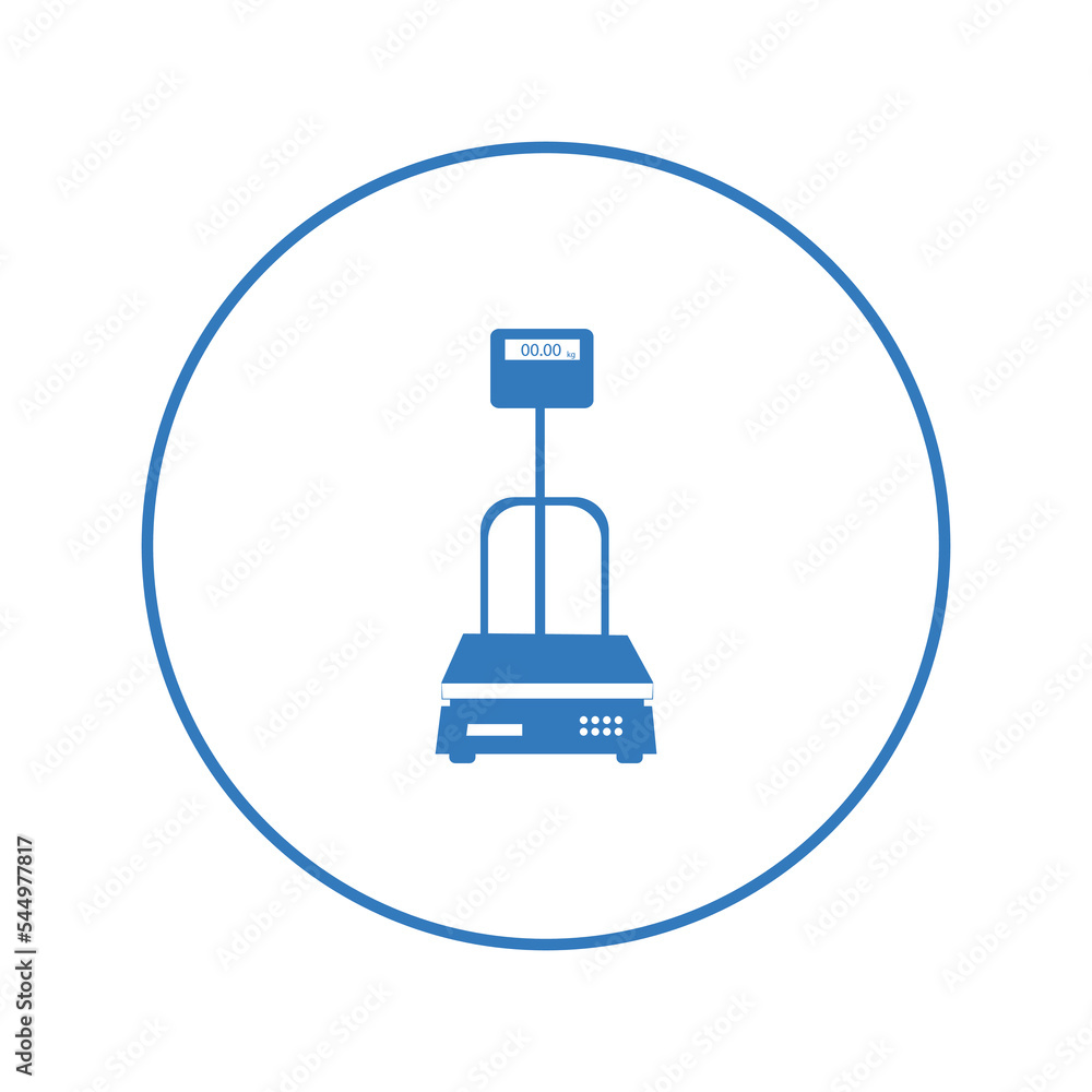 Industrial heavy-weight scale icon | Circle version icon |