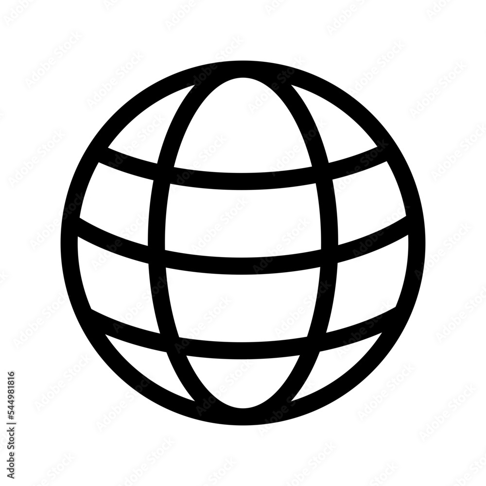 Globe Icon Vector Symbol Design Illustration Globe Icon Vector Symbol Design Illustration