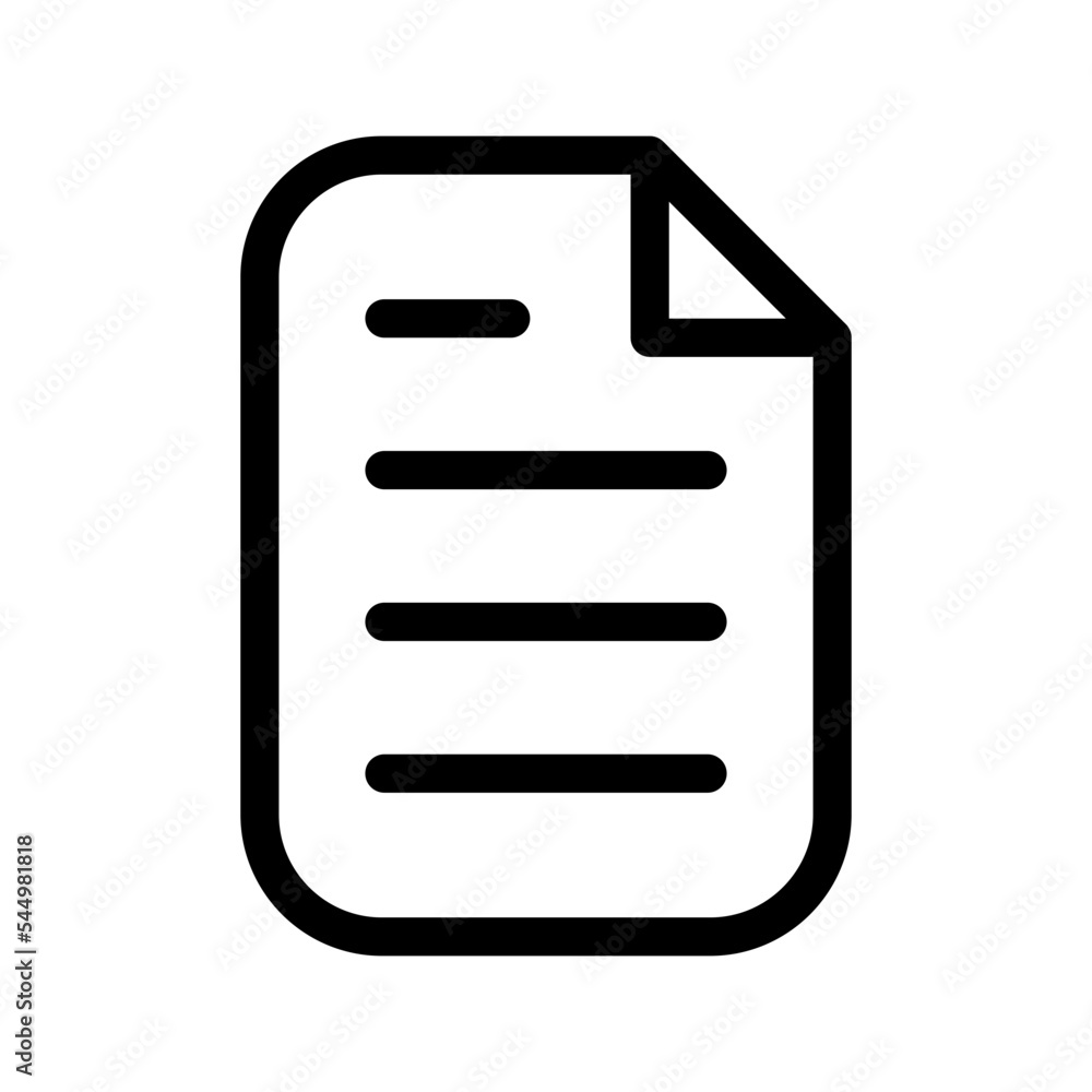 Document Icon Vector Symbol Design Illustration Document Icon Vector Symbol Design Illustration