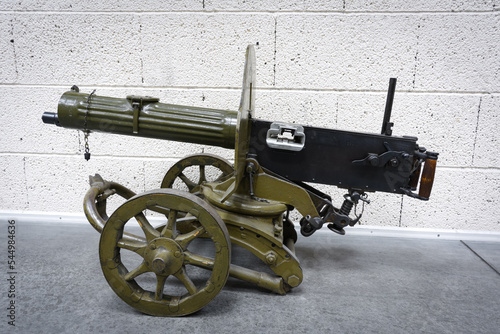 Old machine gun maxim. 