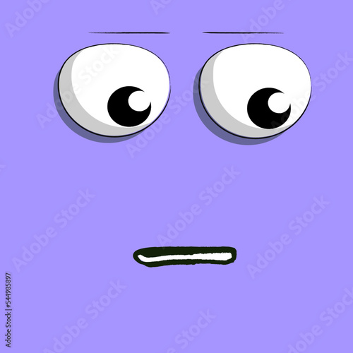 flat vector image in the form of an emotion or emoticon for chat or design