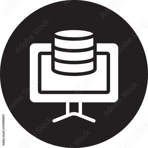database management glyph icon