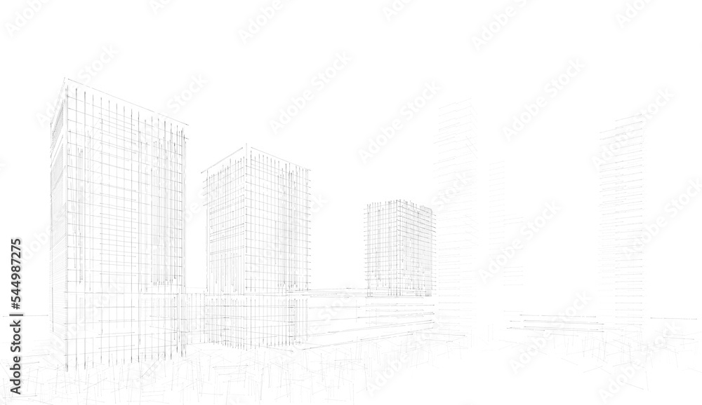 sketch of the city