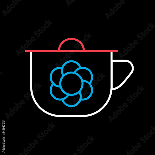 Baby potty vector isolated icon