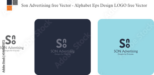 Son Advertising free Vector - Alphabet Eps Design LOGO free Vector