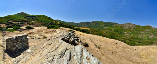 Panoramic viewpoint Rogliano on the peninsula Cap Corse, located at the northern tip of the island. photo