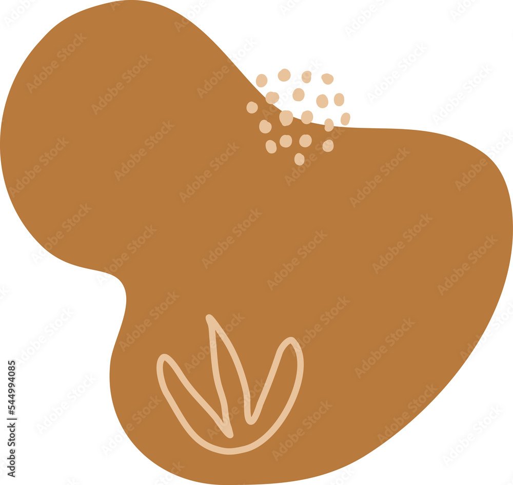Abstract Shape with Line art Abstract Shape with Line art