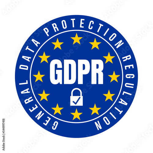 GDPR General data protection regulation symbol icon