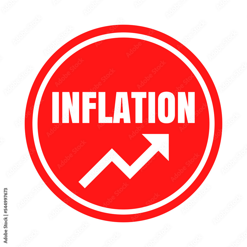 Inflation round icon symbol Inflation round icon symbol