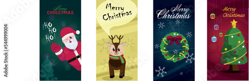 Postcard and ilustration vector for christmas