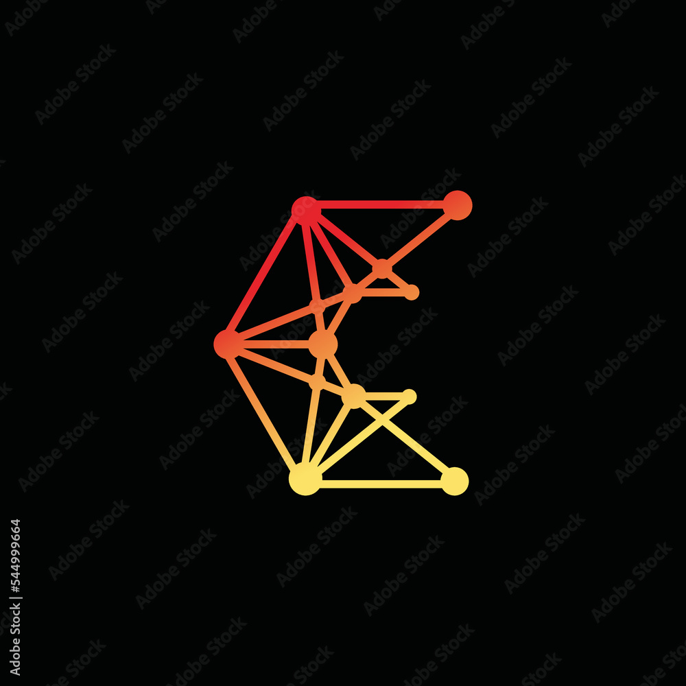 Letter C Molecule Logo, Bio tech Connect Dots Science Technology Logo Design Letter C Molecule Logo, Bio tech Connect Dots Science Technology Logo Design
