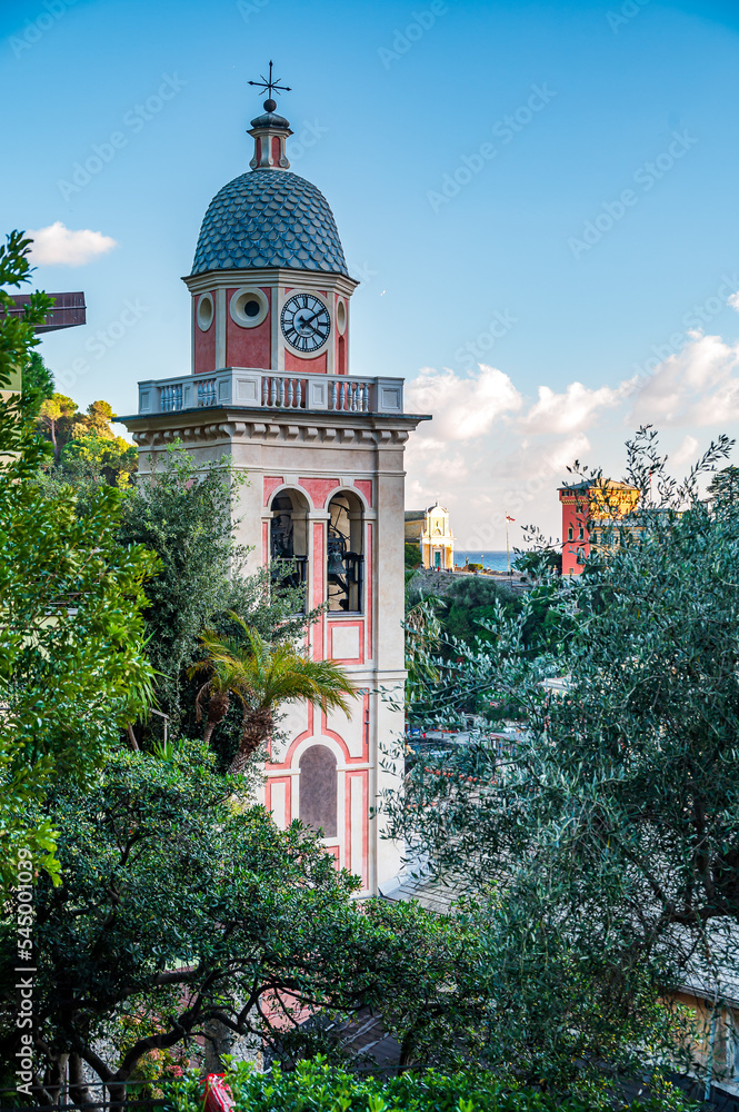 Clock tower in Portofino