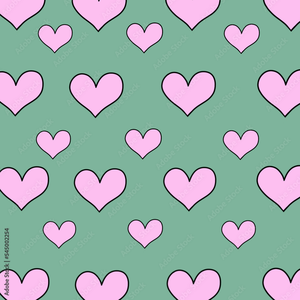 color pattern valentines day heart