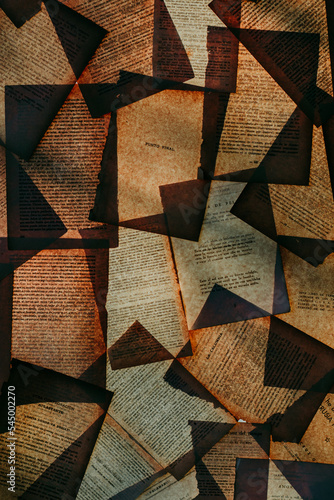 abstract background with old pages