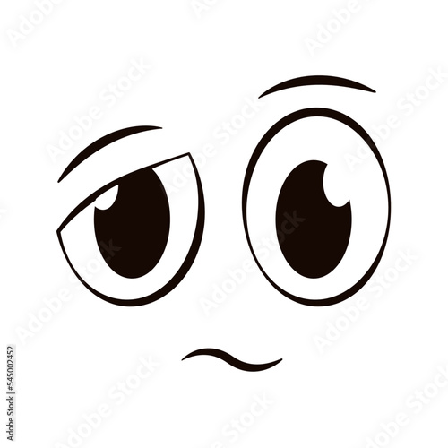 Wallpaper Mural White doubt expression face avatar Vector Torontodigital.ca