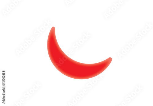 Scientific Designing of Sickle Red Blood Cell. Colorful Symbols. Vector Illustration.