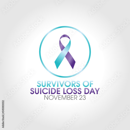 vector graphic of international Survivors of Suicide Loss Day good for international Survivors of Suicide Loss Day celebration. flat design. flyer design.flat illustration.