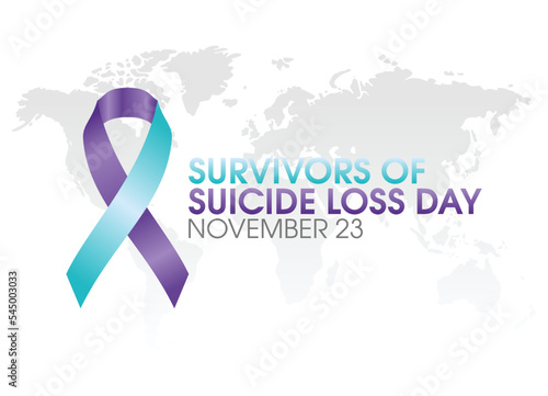 vector graphic of international Survivors of Suicide Loss Day good for international Survivors of Suicide Loss Day celebration. flat design. flyer design.flat illustration.