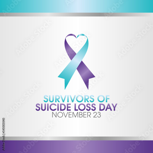 vector graphic of international Survivors of Suicide Loss Day good for international Survivors of Suicide Loss Day celebration. flat design. flyer design.flat illustration.