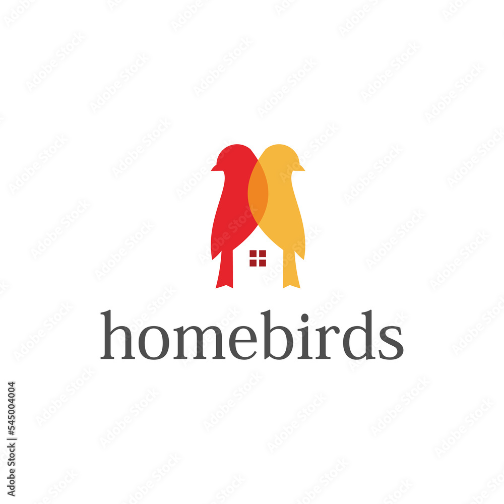 Home bird logo design vector Home bird logo design vector