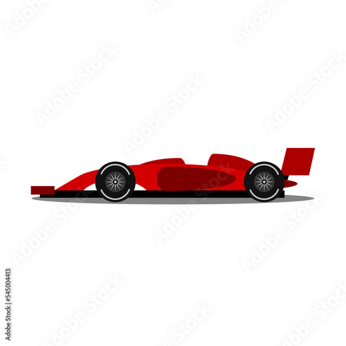 racing car isolated on white