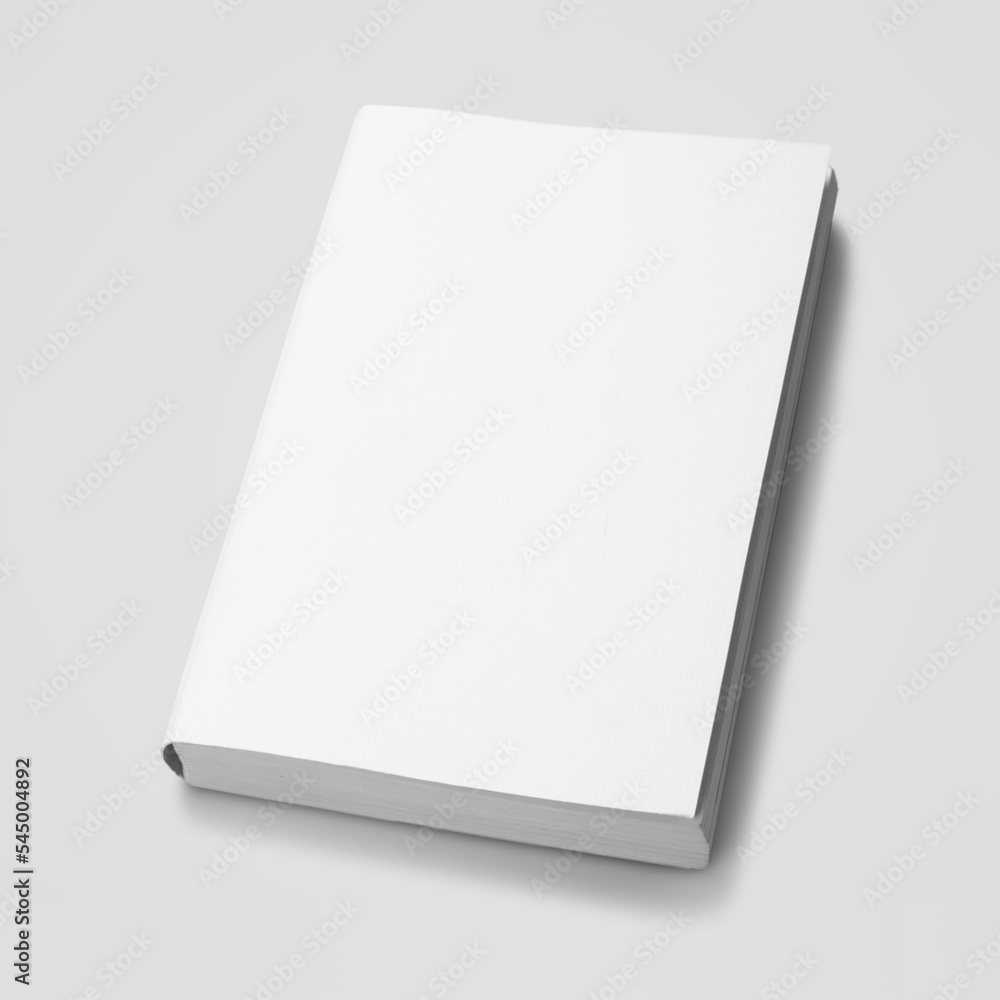 Blank white Cover Of Book on the desk Blank white Cover Of Book on the desk