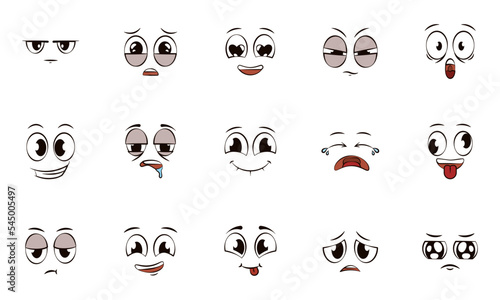 Set of different face expression avatars Vector