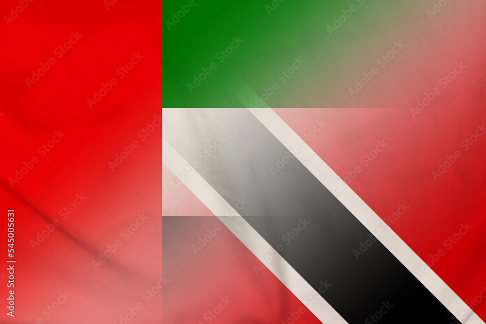 UAE and Trinidad and Tobago political flag international contract TTO ARE