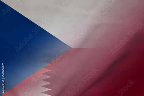 Czech Republic and Qatar state flag transborder negotiation QAT CZE