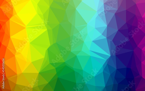 Light Multicolor, Rainbow vector polygon abstract layout.