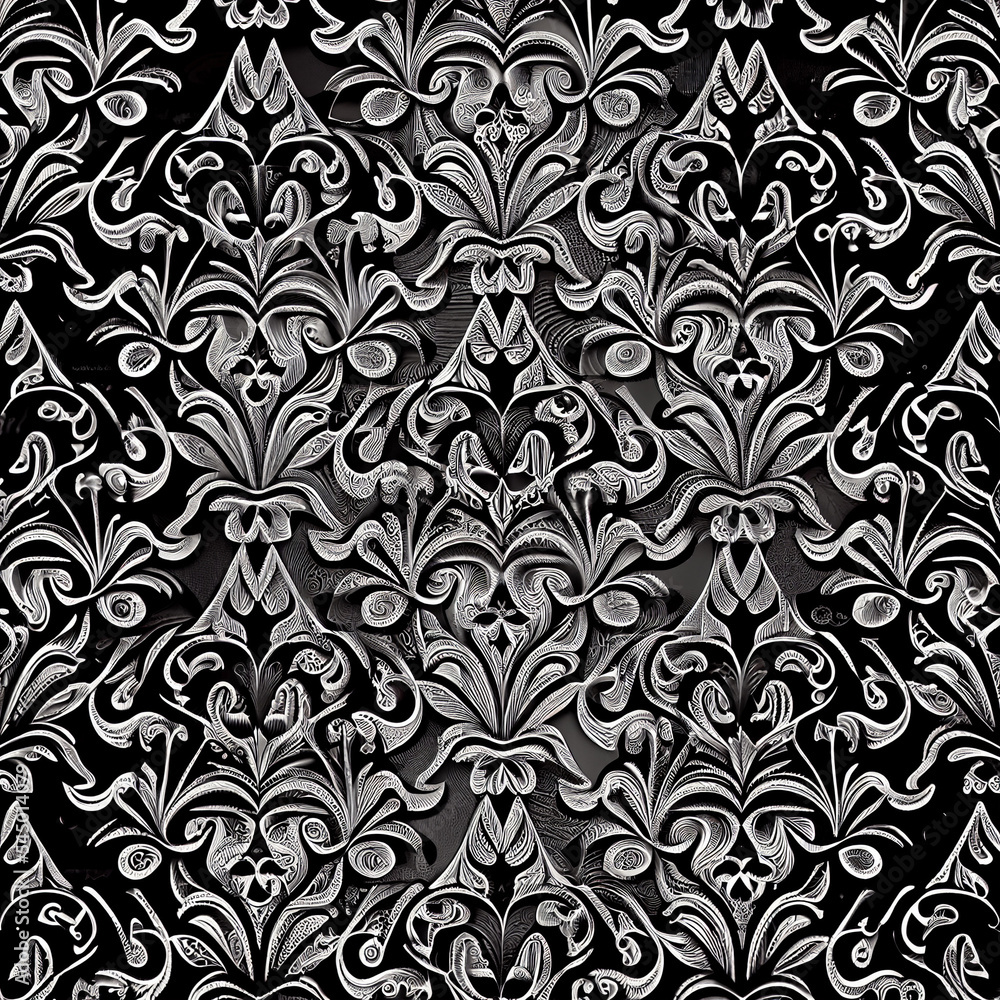 seamless damask pattern seamless damask pattern