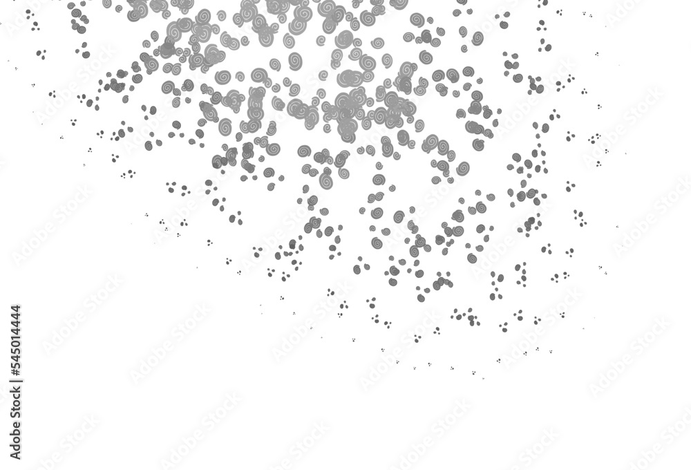Light Silver, Gray vector pattern with lamp shapes.