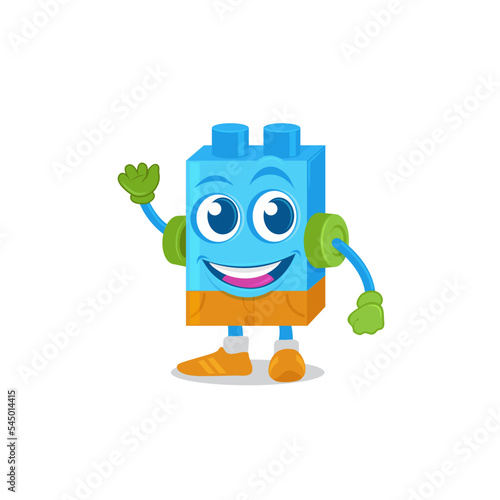 cartoon brick toy