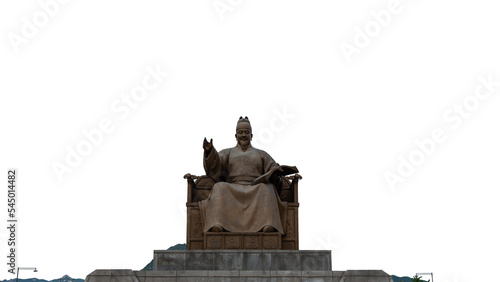 King Sejong Monument at Gwanghwamun Square in Seoul, South Korea