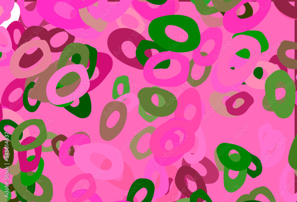 Light Pink, Green vector template with circles. Light Pink, Green vector template with circles.