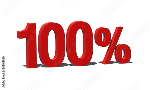 100 Percent Discount 3d Sign on White Background, Special Offer 100% Discount Tag, Sale Up to 100 Percent Off, Sale Symbol, Special Offer Label.