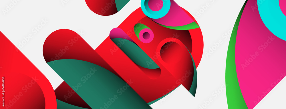 Abstract background. Minimal geometric circles and round style shapes with deep shadow effects. Trendy technology business template for wallpaper banner or background Abstract background. Minimal geometric circles and round style shapes with deep shadow effects. Trendy technology business template for wallpaper banner or background