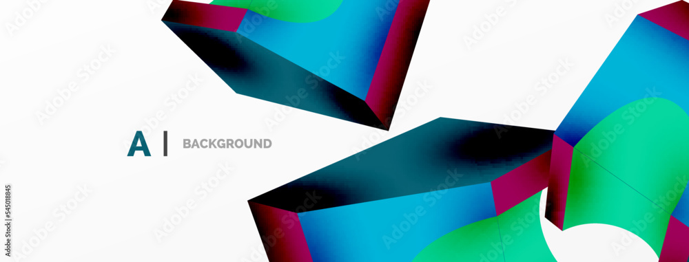 Abstract background - 3d abstract shape. Wallpaper for concept of AI technology, blockchain, communication, 5G, science, business Abstract background - 3d abstract shape. Wallpaper for concept of AI technology, blockchain, communication, 5G, science, business