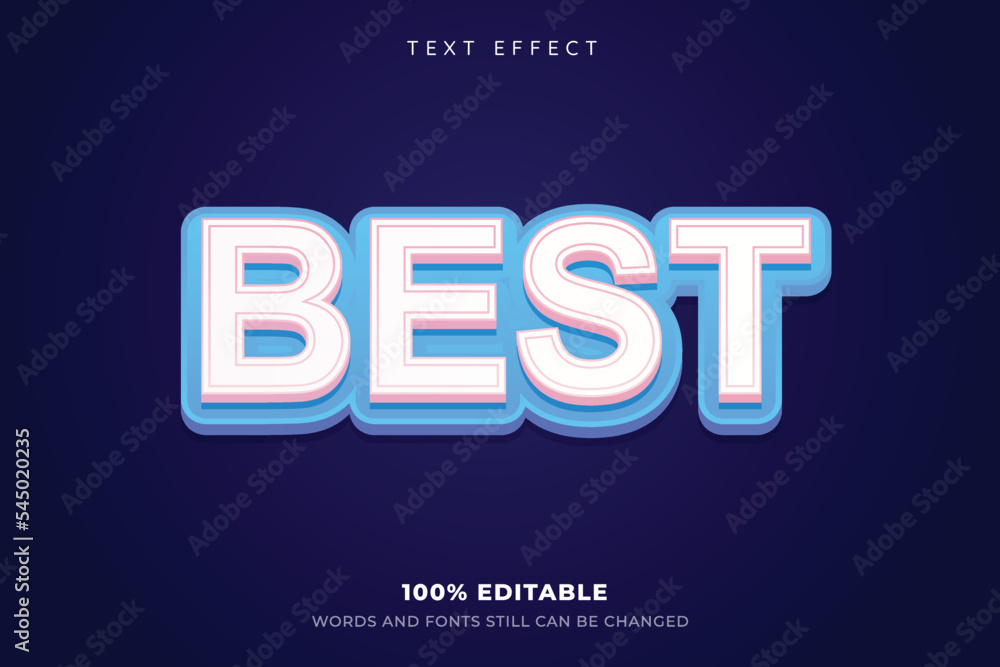 Editable text effect best illustrations