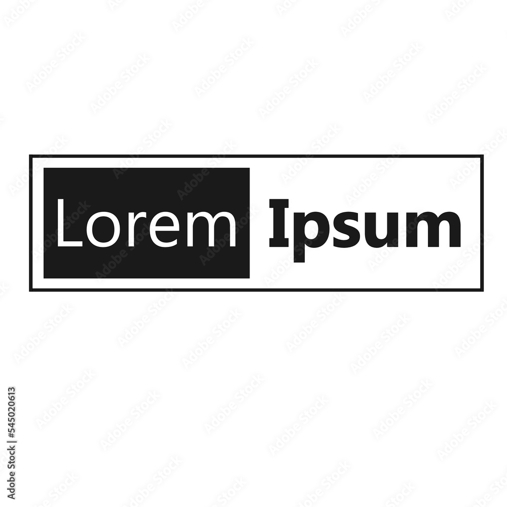 Simple business logo vector illustration on white background. Company logo. Lorem Ipsum. Simple business logo vector illustration on white background. Company logo. Lorem Ipsum.