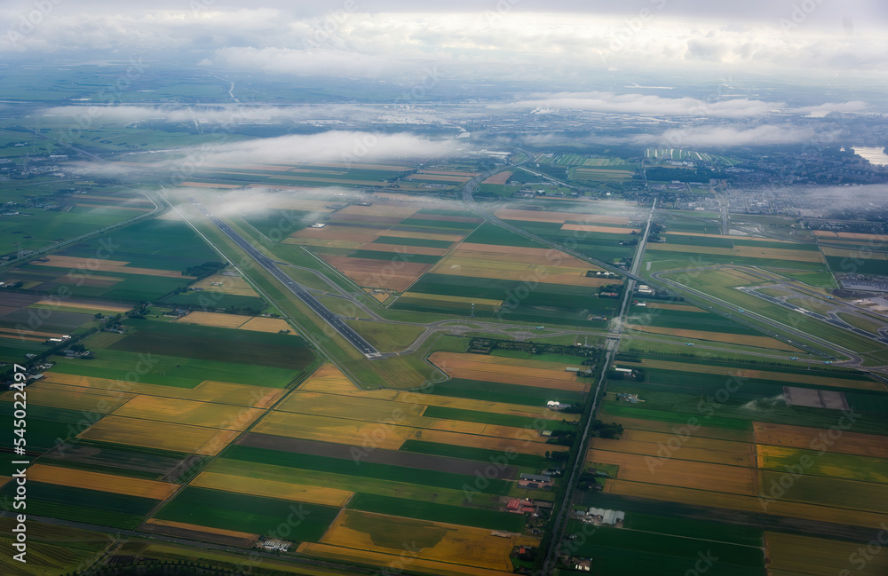 Fototapeta premium Amsterdam Landscape from Air