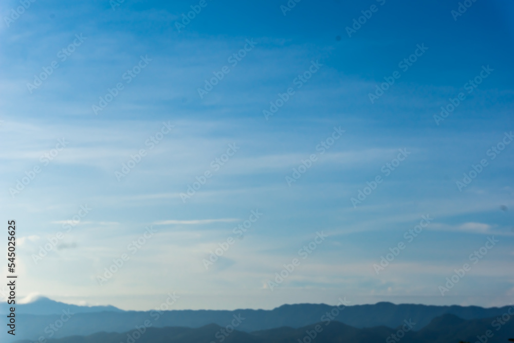 Blue sky clouds background.Panorama Blue sky and white clouds
